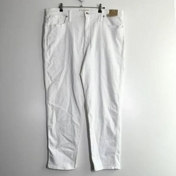 Madewell Women's Straight Leg Jeans - White - Picture 3 of 14